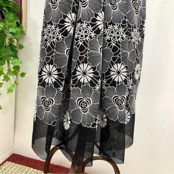 Belle Badgley Mischka Cocktail Fit & Flare Sleeveless Mini Dress 2 - Picture 7 of 10